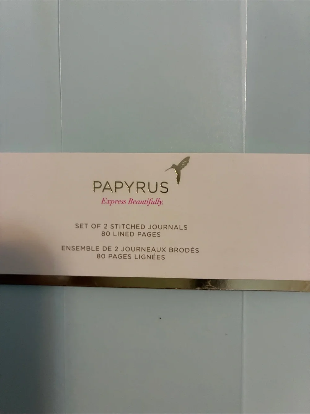 Papyrus Light Blue Stationery 7 pc Bundle